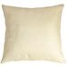 Tuscany Linen 17x17 Throw Pillow with Polyfill Insert, Cream