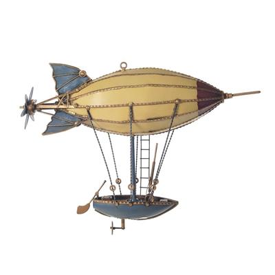 HomeRoots Steampunk Airship Metal Model - 10' X '4.5' X '14