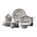 222 Fifth Adelaide 16-Piece Porcelain Dinnerware Set, Antique White