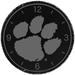 Gray Clemson Tigers 12'' Slate Clock
