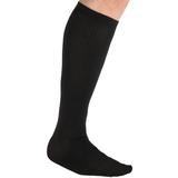 Over-the-Calf Compression Silver Socks by KingSize in Black (Size XL)