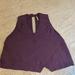 Free People Tops | Free People Faux Wrap Open Back Top | Color: Purple | Size: M