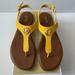 Michael Kors Shoes | Michael Kors Judy Thong Saffiano | Color: Yellow | Size: 7.5m