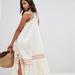 Free People Dresses | Free People Love Smocked Midi Dress. | Color: Cream | Size: Xs