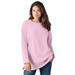 Plus Size Women's Sherpa Sweatshirt by Woman Within in Pink (Size L)