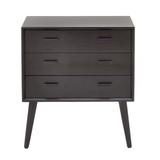 Black Pine Modern Chest, 29x24x12 by Quinn Living in Dark Brown