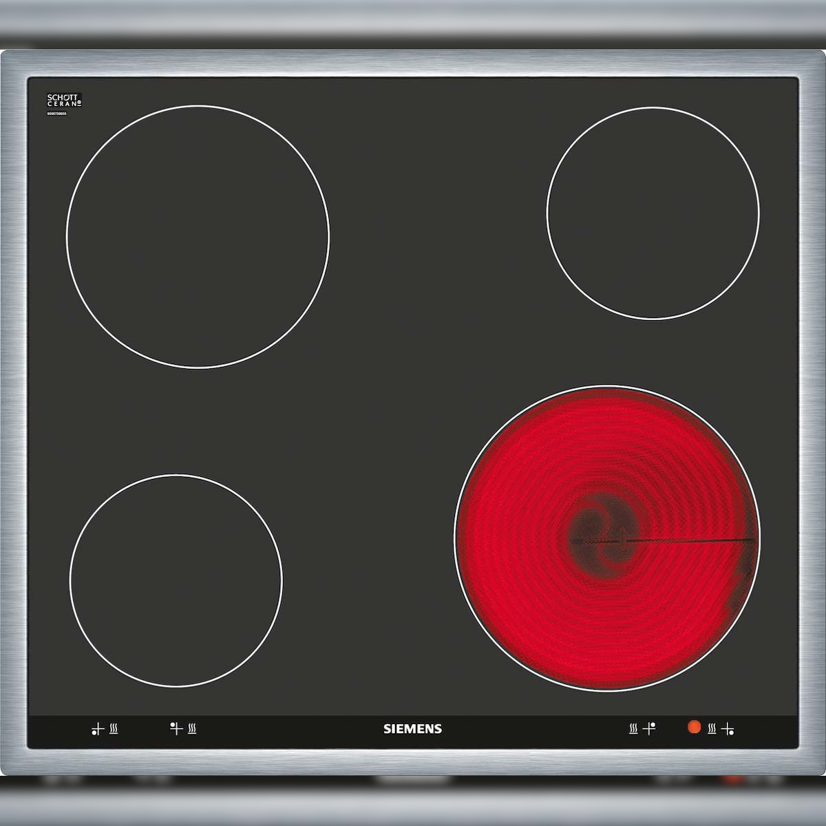 Siemens EB-Kochfeld iQ100,Flachrahmen EA645GE17 Image