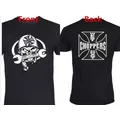 T-shirt West Coast Chopper Skull Logo pour homme T-shirt cool T-shirt court noir T-shirt de