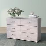 DH BASIC Contemporary 47-inch Wide 6-Drawer Dresser with Bar Pulls by Denhour
