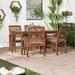 Middlebrook Surfside 5-piece Acacia Wood Outdoor Dining Set - 60 x 34 x 30h