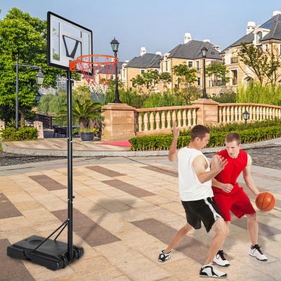 Basketball Hoop, Portable Basketball Goals, Adjustable Height 7ft-10ft