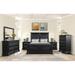 Roundhill Furniture Renova Vintage Black Wood Traditional 6-piece Bedroom Set