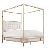 Solivita King-size Canopy Champagne Gold Metal Bed by iNSPIRE Q Bold