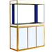 AQUA DREAM Rectangle Aquarium Tank Metal (great for large aquariums) in White/Yellow | 61 H x 47.2 W x 19.7 D in | Wayfair AD-1260-WT