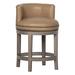 Fairfield Chair Cosmo Swivel Stool Wood/Upholstered in Brown | 36.75 H x 22 W x 22 D in | Wayfair 2005-07_8789 Indigo_Walnut