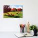 East Urban Home Sheep Grazing Near Rhinebeck by Patty Baker - Wrapped Canvas Graphic Art Print Canvas | 8 H x 12 W x 0.75 D in | Wayfair