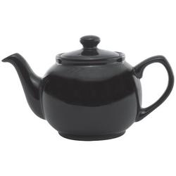 Service Ideas 16 - oz. Ceramic Teapot in Black | 4.25 H x 7.25 W x 4.25 D in | Wayfair TPCE16BL
