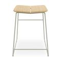 Gus* Modern Aero Bar Stool & Counter Stool Wood/Metal in Brown/Gray/Yellow | 24 H x 19.25 W x 20 D in | Wayfair ECCSAERO-sagepc-an