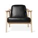 Armchair - Gus* Modern Baltic 76.2Cm Top Grain Leather Wide Armchair Genuine Leather in Black/Brown | 31 H x 30 W x 31 D in | Wayfair