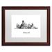 Trademark Fine Art Dallas Texas Skyline WB-BW by Marlene Watson - Picture Frame Graphic Art on Canvas Canvas, Wood | 16 H x 20 W x 0.5 D in | Wayfair