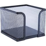 Lorell Mesh/Wire Memo Pad Holder Mesh in Black | 8 H x 5 W x 2 D in | Wayfair LLR84156