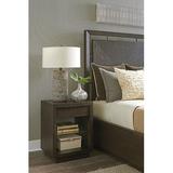 Barclay Butera Park City Creek Night Table Wood in Black/Brown/Gray | 28 H x 22 W x 18 D in | Wayfair 930-622