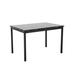 Red Barrel Studio® Andreana Dining Table Metal in Black | 36 H x 47.25 W x 31.5 D in | Wayfair 70F0FE954854432BBC9C2EDF9383553C