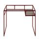 17 Stories Home Office Desk, Computer Desk, Writing Desk, & Glass Glass/Metal in Red | 31 H x 48 W x 24 D in | Wayfair