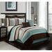 Lark Manor™ Boatright Modern & Contemporary 8 Piece Comforter Set Polyester/Polyfill/Microfiber/Satin in Brown | Wayfair