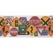 Zoomie Kids Janicki Traffic Signs Educational 0.75' L x 180" W Wallpaper Border Vinyl in Black/Orange/Pink | 9 W in | Wayfair