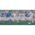 York Wallcoverings Vintage Soccer Football Game Sports Retro Design 15' L x 10" W Wallpaper Border Vinyl in Gray/Green | 10 W in | Wayfair IR2742B