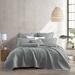 Birch Lane™ Deniaud Stone Washed Quilted Euro Sham Polyester in Gray | 26 H x 26 W x 0.1 D in | Wayfair 57070F2C318149DAB207BE21649D6AD6