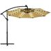 Arlmont & Co. Dewhirst 10' Lighted Cantilever Umbrella Metal in Brown | Wayfair 2F69FEABA5FC4C2592353416689EE99B