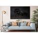 East Urban Home Galloping Horse On Dark Background Wall Animal Design Painting Canvas Print Art Décor Wall Canvas in Black | Wayfair