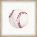 Harriet Bee Buitron Leather Baseball Ball Framed Art Paper in Red/White | 12 H x 12 W x 1.5 D in | Wayfair BA1B51D2D50C4EF5AD607B17B4083541