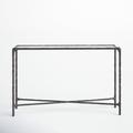 Joss & Main Evelynn 48" Console Table Glass in Black | 30 H x 48 W x 12 D in | Wayfair 948A3A2FAACF44CBBF7254015B075BAB