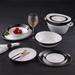 Latitude Run® Black Elegance 16 Pc Dinnerware Set, Service For 4 Bone China/Ceramic in Black/White | Wayfair 29D23700E9534C7CB22220E154E84EE8