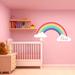 Trinx Rainbow Nursery Decal w/ Personalized Name - RB3 Vinyl in Pink | 10 H x 20 W in | Wayfair A463C411786345D89F8448B990188884
