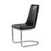 Wrought Studio™ Swish Upholstered Side Chair Upholstered in Black | 38 H x 24 W x 19 D in | Wayfair 98983EA536CF4D84B8443A9574BC6AB1