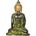 Bungalow Rose Tibetan Buddhist Lord Buddha Metal in Black/Green/Yellow | 5.7 H x 5 W x 3.5 D in | Wayfair DAC8A57349504240A68C6ED023733977