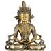 Bungalow Rose Tibetan Buddhist Deity- Amitabha Buddha Metal in Yellow | 10.75 H x 8.75 W x 5 D in | Wayfair AA5A4DB2AE564F91B1C7B8CF417BF29C