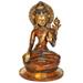 Bungalow Rose Crown Buddha In Varada Mudra w/ Dorje (Tibetan Buddhist) Metal in Yellow | 12 H x 12 W x 1.3 D in | Wayfair