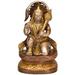 Bungalow Rose Lord Hanuman In Ashirwad Mudra Metal in Yellow | 7.5 H x 4.4 W x 2.5 D in | Wayfair 856F8A246B7642C9AAF53F3695EF7DBB