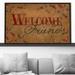 The Holiday Aisle® Welcome Friends (Horizontal) By Jodi - Graphic Art in Brown | 21.5 H x 33.5 W x 2 D in | Wayfair