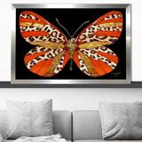 Mercer41 Leopard & Gold Butterfly (Horizontal) By Jodi - Graphic Art in Black | 27.5 H x 39.5 W x 0.75 D in | Wayfair