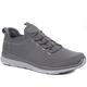 Pavers Men's Lightweight Slip-On Trainers in Charcoal - Sport Knit Upper, Memory Foam Male Non-Fastening Bungee Lace Casual Shoes - Size UK 8/EU 41