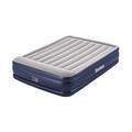 Bestway Tritech Airbed Inflatable Mattress with Built-in Pillow Fast Inflation Air Pump Carrying Bag, Standard Height Queen, Blue & Grey, One Size, 203 x 152 x 46cm