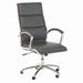 Somerset High Back Leather Executive Office Chair in Dark Gray - Bush Furniture SETCH1701DGL-Z