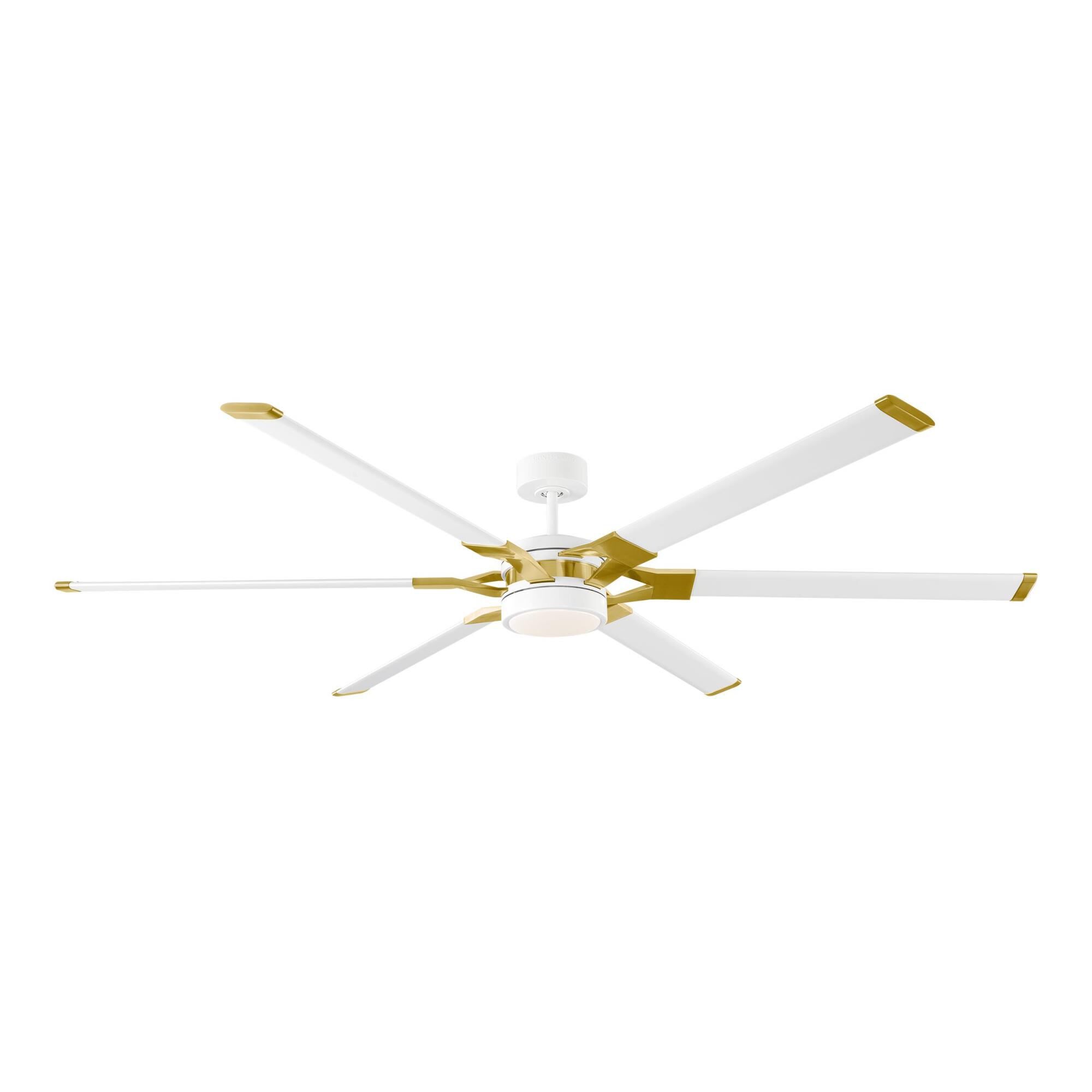 Visual Comfort Fan Collection Loft 72 Inch Ceiling Fan with Light Kit - 6LFR72RZWBBSD