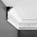 Orac Decor High Density Polyurethane Crown Moulding Primed White Face 6in x 78in Long Series